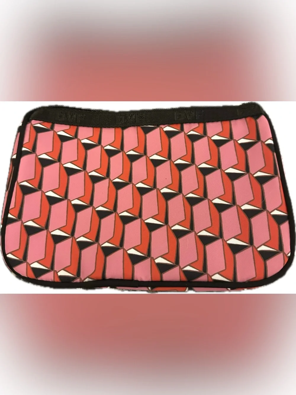 Diane von Furstenberg x Target Bag Pink Modern Geometric Limited Ed Retired HTF